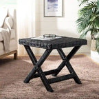SAFAVIEH Suzette Natural Wicker x-Bench - 22 x 22 x 19.5 - 22Wx22Dx20H