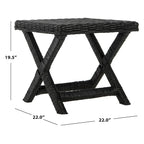 SAFAVIEH Suzette Natural Wicker x-Bench - 22 x 22 x 19.5 - 22Wx22Dx20H