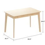 Computer Writing Desk with 2-drawer for Home and Office
