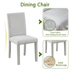 Ensemble de salle à manger 5 pièces en bois