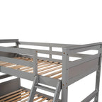 Twin over Full Bunk Bed with Storage - Espresso(OLD SKU :LP000022AAP)