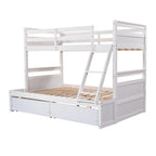 Twin over Full Bunk Bed with Storage - Espresso(OLD SKU :LP000022AAP)