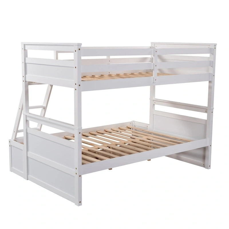 Twin over Full Bunk Bed with Storage - Espresso(OLD SKU :LP000022AAP)