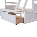 Twin over Full Bunk Bed with Storage - Espresso(OLD SKU :LP000022AAP)