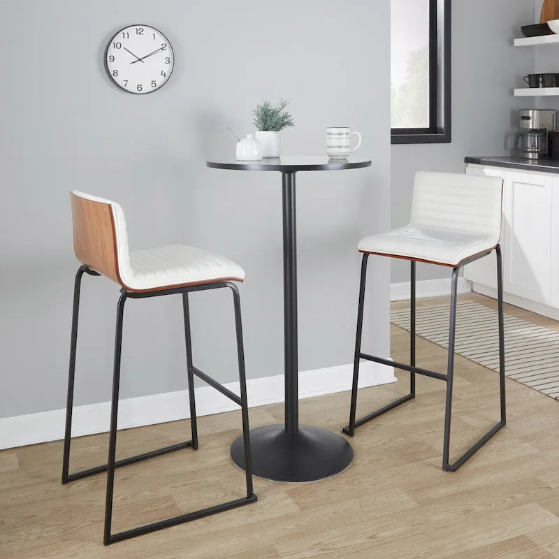 Table réglable 2 et 3 hauteurs Silver Orchid Stone (hauteur table à manger, comptoir ou bar)