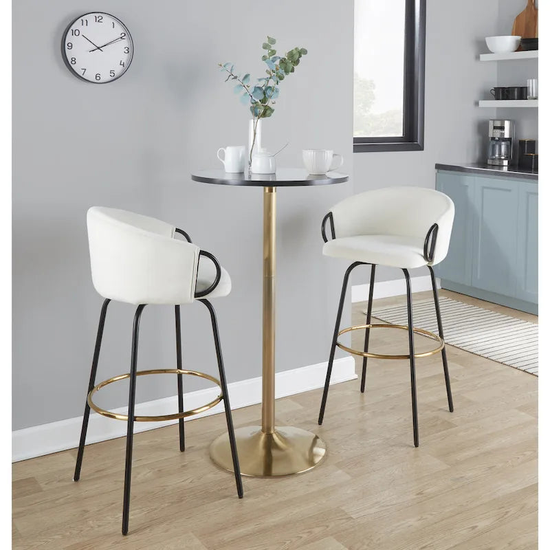 Table réglable 2 et 3 hauteurs Silver Orchid Stone (hauteur table à manger, comptoir ou bar)