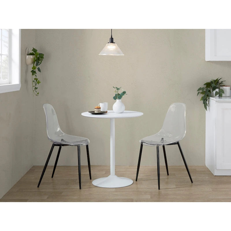 Table réglable 2 et 3 hauteurs Silver Orchid Stone (hauteur table à manger, comptoir ou bar)