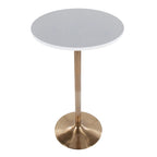Table réglable 2 et 3 hauteurs Silver Orchid Stone (hauteur table à manger, comptoir ou bar)