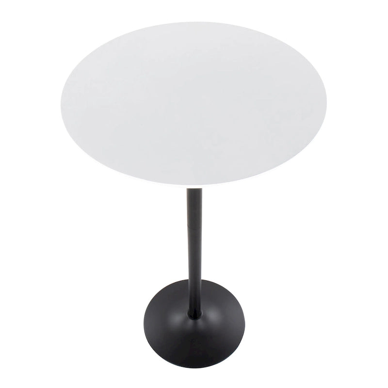 Table réglable 2 et 3 hauteurs Silver Orchid Stone (hauteur table à manger, comptoir ou bar)