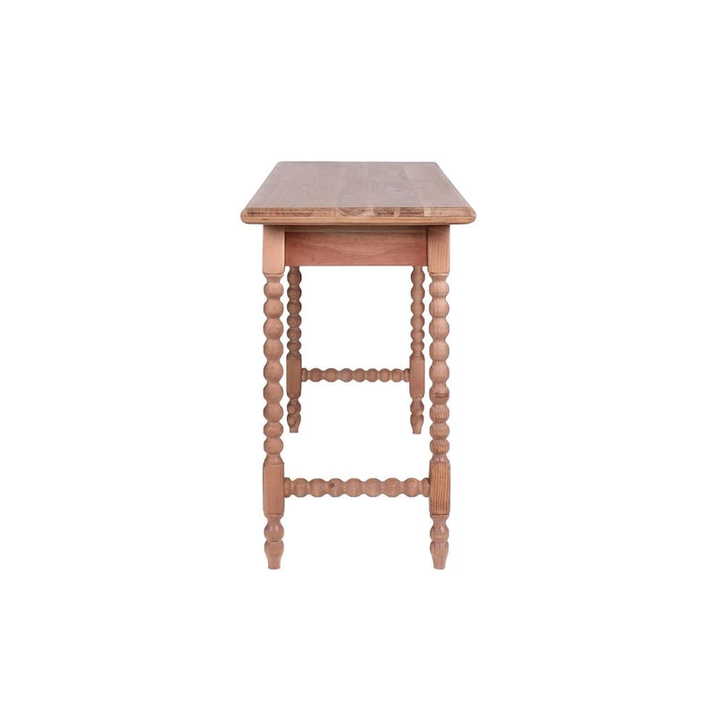 Delisle Mid-Century 1-Drawer Acacia Writing Desk, Light Brown