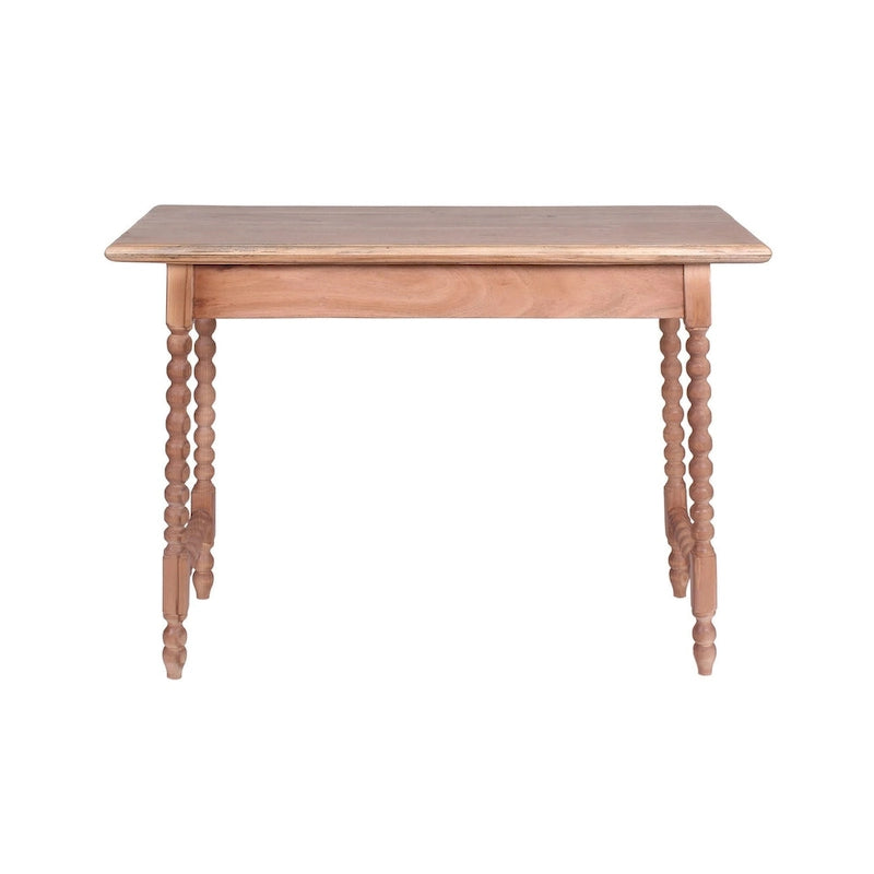 Delisle Mid-Century 1-Drawer Acacia Writing Desk, Light Brown