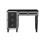 Poundex Wooden Makeup Vanity Set with Lift-up Mirror and Stool - Desk 43 x 18 x 30~47H, Stool 18 x 16 x 18H