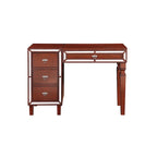 Poundex Wooden Makeup Vanity Set with Lift-up Mirror and Stool - Desk 43 x 18 x 30~47H, Stool 18 x 16 x 18H