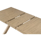 Roundhill Furniture Raven Wood Trestle Extendable Dining Table with Leaf, Glazed Pine Brown