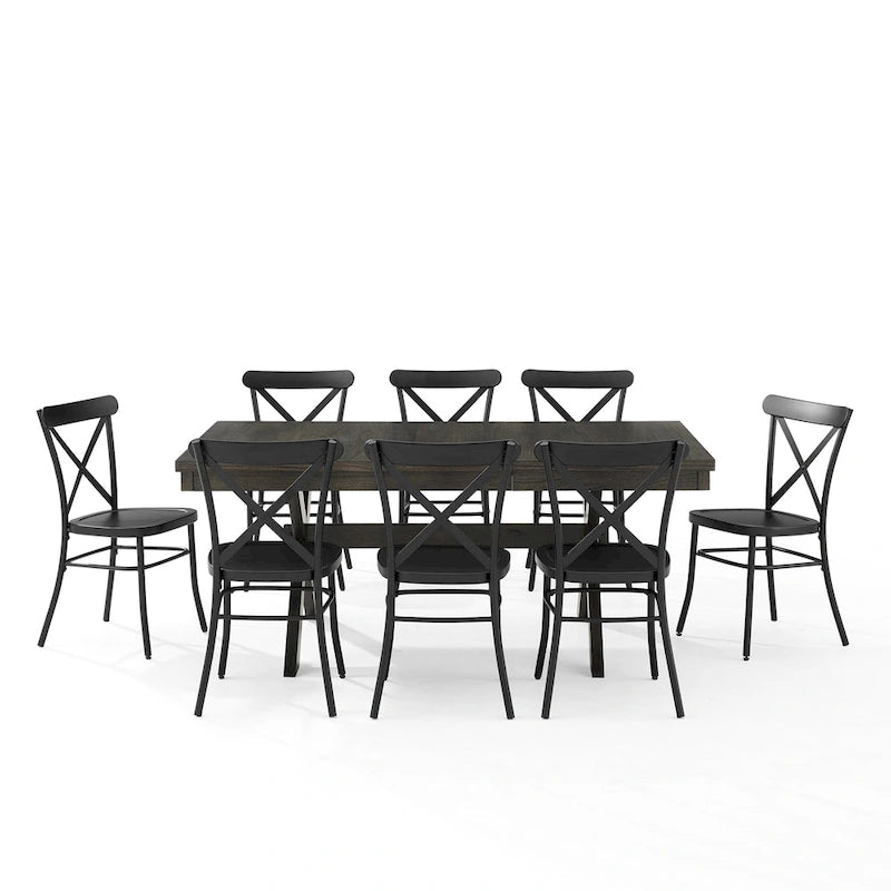 Crosley Hayden 9Pc Dining Set W/Camille Chairs