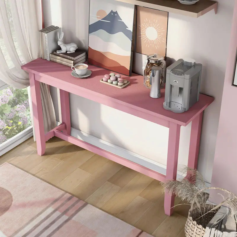 Furniture of America Ibella 64-inch Counter Height Table with USB Port