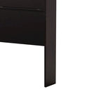 Twin Bookcase Headboard with 2 Sliding Doors, Red Cocoa