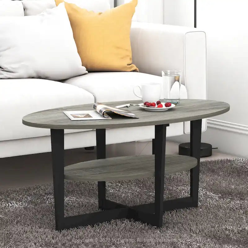 Furinno JAYA Table basse ovale