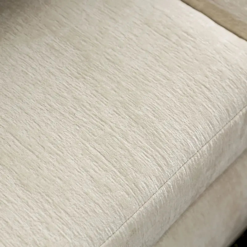 Breward Transitional Beige Chenille Upholstered Sofa with Pillows by Furniture of America