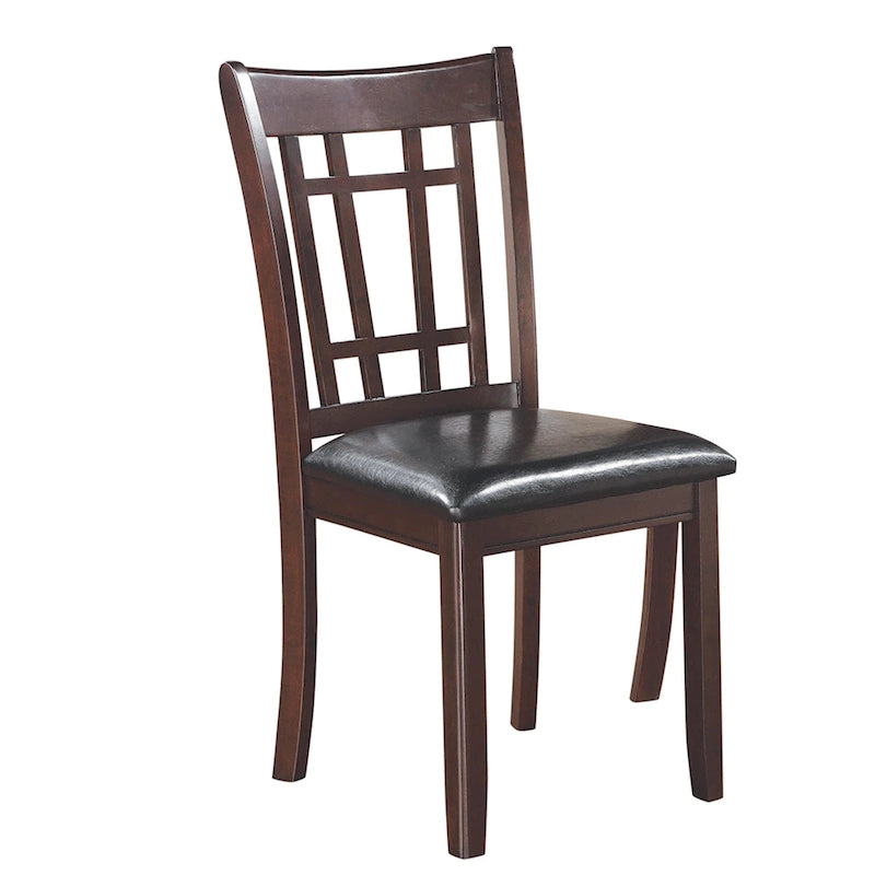 Chaises de salle à manger Antonia en similicuir style transitionnel (lot de 2)