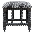 Petit banc Uttermost Rancho en similicuir de vache