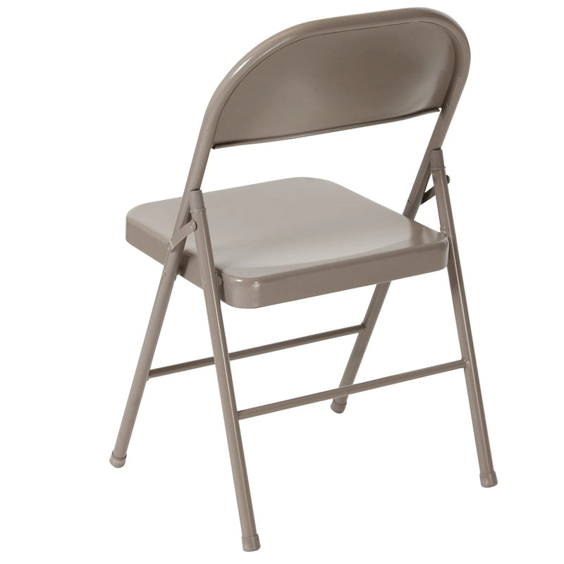 Chaise Pliante en Métal à Double Renfort, Lot de 2