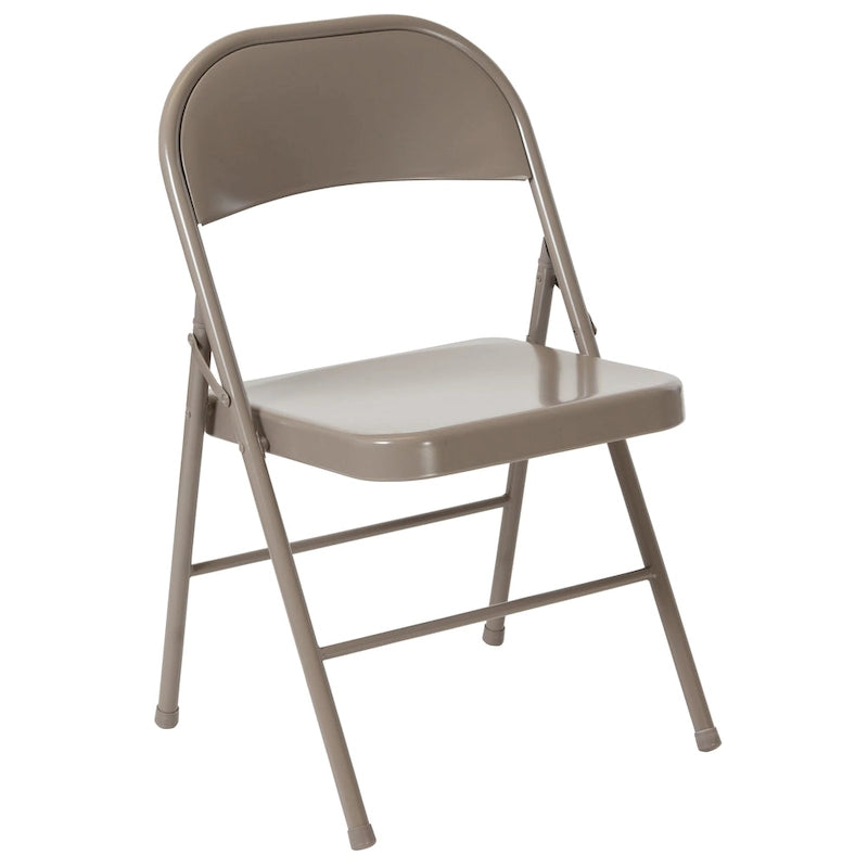 Chaise Pliante en Métal à Double Renfort, Lot de 2