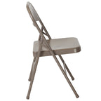 Chaise Pliante en Métal à Double Renfort, Lot de 2