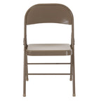 Chaise Pliante en Métal à Double Renfort, Lot de 2