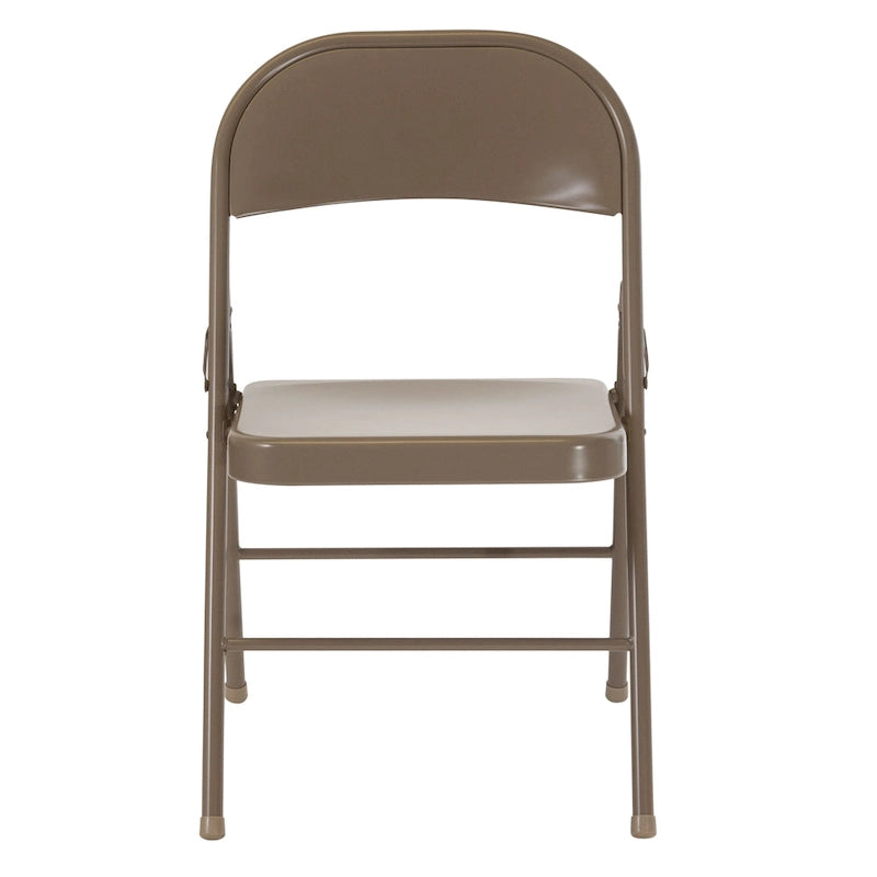 Chaise Pliante en Métal à Double Renfort, Lot de 2
