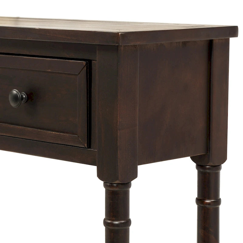 Console et étagère inférieure à 2 tiroirs Copper Grove Barregarrow