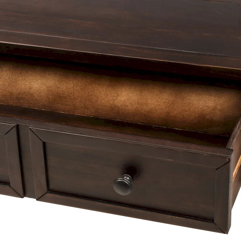 Console et étagère inférieure à 2 tiroirs Copper Grove Barregarrow