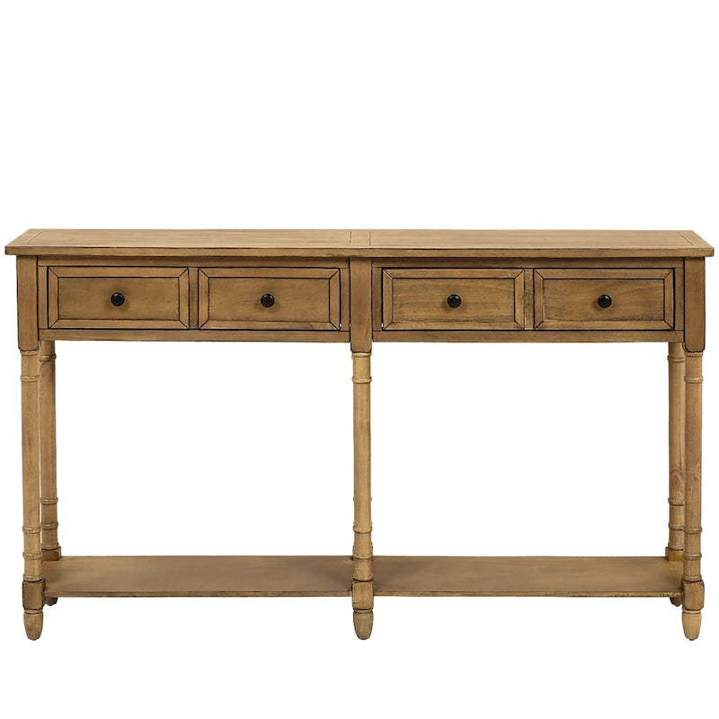Console et étagère inférieure à 2 tiroirs Copper Grove Barregarrow