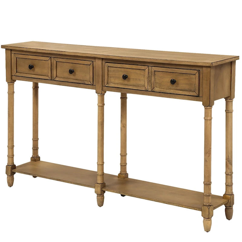 Console et étagère inférieure à 2 tiroirs Copper Grove Barregarrow