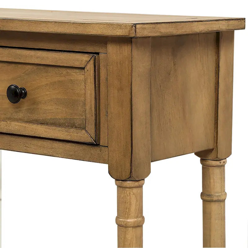 Console et étagère inférieure à 2 tiroirs Copper Grove Barregarrow