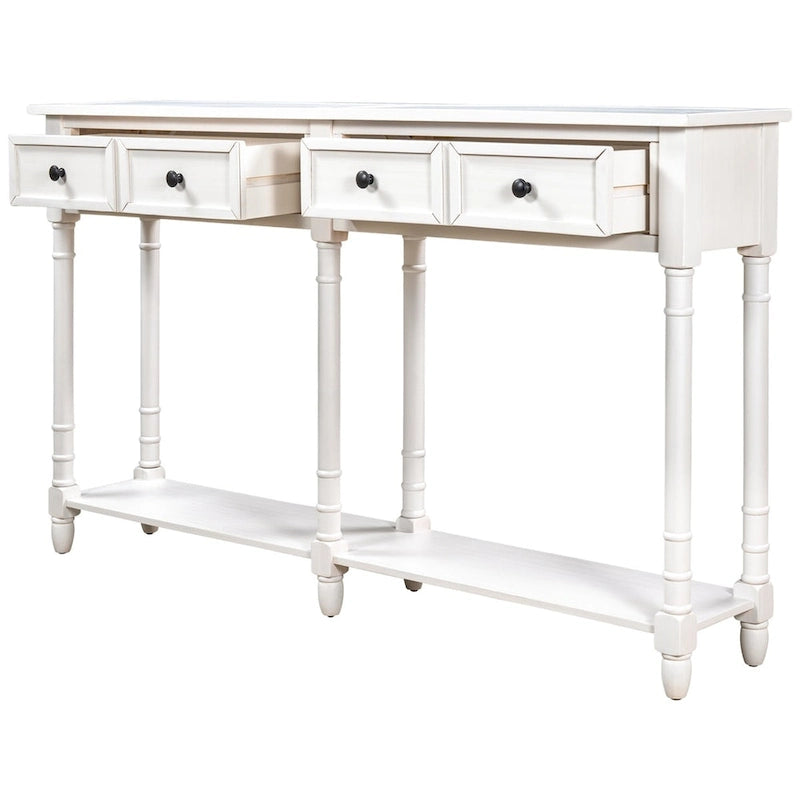 Console et étagère inférieure à 2 tiroirs Copper Grove Barregarrow