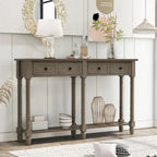 Console et étagère inférieure à 2 tiroirs Copper Grove Barregarrow