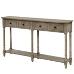 Console et étagère inférieure à 2 tiroirs Copper Grove Barregarrow