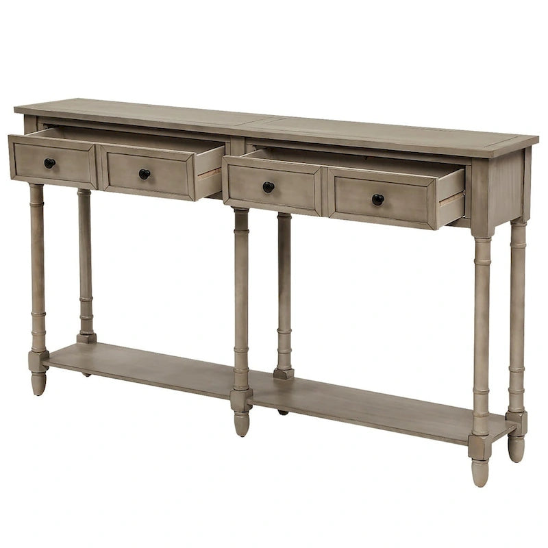 Console et étagère inférieure à 2 tiroirs Copper Grove Barregarrow