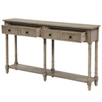 Console et étagère inférieure à 2 tiroirs Copper Grove Barregarrow
