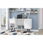 Edgar 1-Drawer Wood Mid Century Office Desk