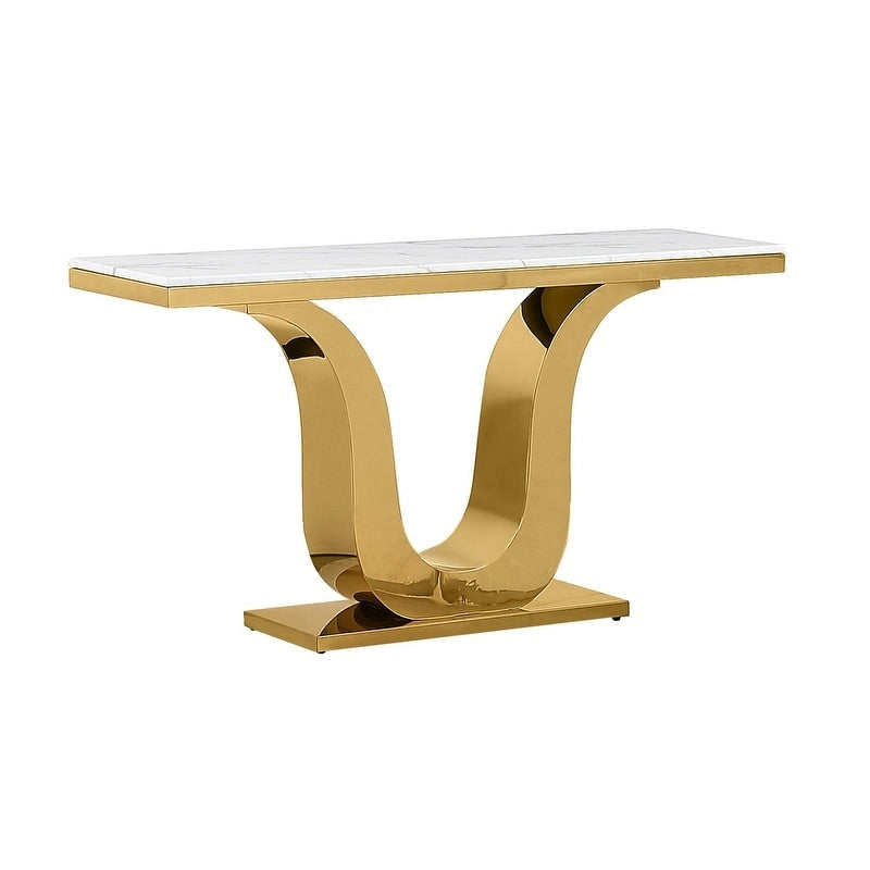 Best Quality Furniture Genuine White Marble Sofa Table