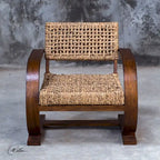 Fauteuil d'appoint tissé naturel Rehema Uttermost