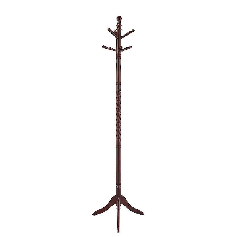 Porte-manteau Fletcher Merlot avec poteau torsadé