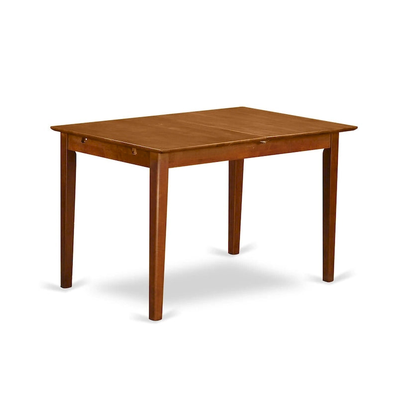 Ensemble de salle à manger 7 pièces East West Furniture - Une table de salle à manger rectangulaire et 6 chaises de cuisine, marron clair (options de siège)