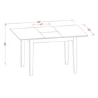 Ensemble de salle à manger 7 pièces East West Furniture - Une table de salle à manger rectangulaire et 6 chaises de cuisine, marron clair (options de siège)