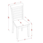 Ensemble de salle à manger 7 pièces East West Furniture - Une table de salle à manger rectangulaire et 6 chaises de cuisine, marron clair (options de siège)