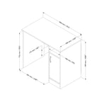 Bureau d'ordinateur compact Axess de South Shore
