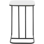 Yenna Accent Table - ACC4612A - White Marble/Black - Safavieh