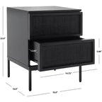 Zadie 2 Drawer Rattan Nightstand - NST5007 - Safavieh
